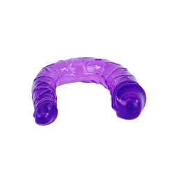 Baile - Double Gode En Gelée Flexible Lilas
